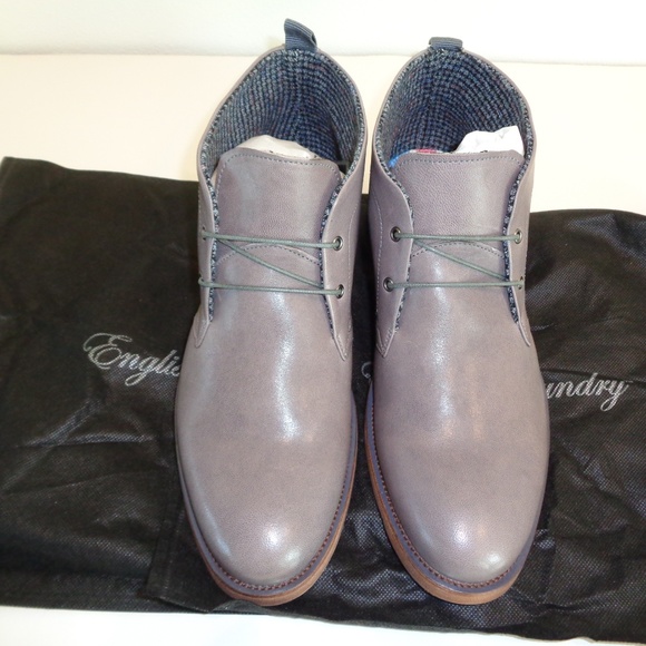 English Laundry SHEFFIELD Grey Leather New Boots main image 8
